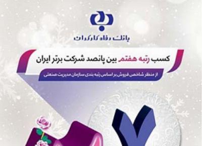 بانک رفاه کارگران هفتمین شرکت برتر ایران